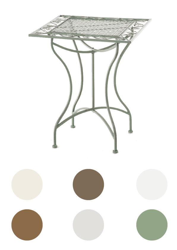 Outdoor-Tisch-Gartenmöbel Terrasse Beistelltisch Balkon Nostalgie-versch. Farben