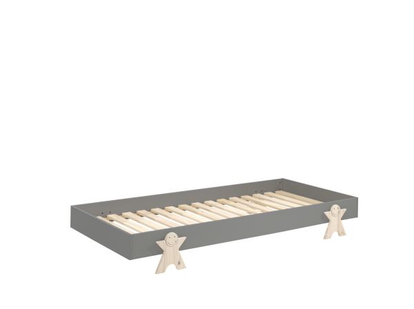 Vipack Einzelbett Stapelbett MODULO Liegefläche 90 x 200 Grau