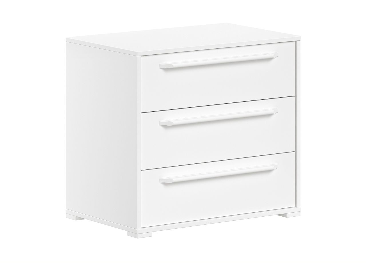 Kommode mit 3 Schubladen Aufbewahrungsschrank Sideboard Schrank Weiß