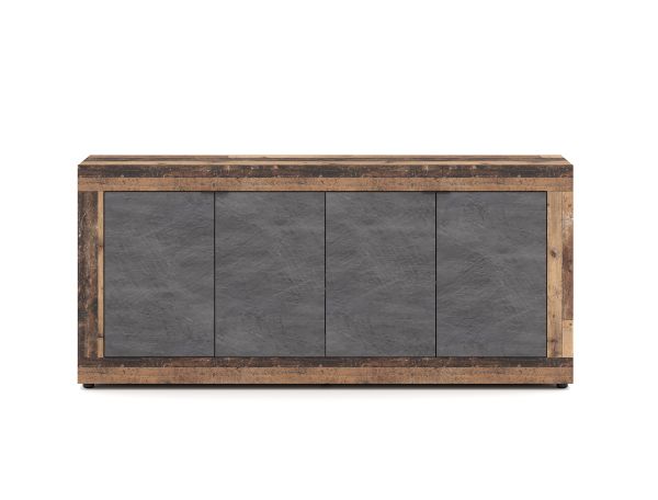 Sideboard Kommode 4T Highboard Anrichte Wohnmöbel Schrank - Old Style/Matera