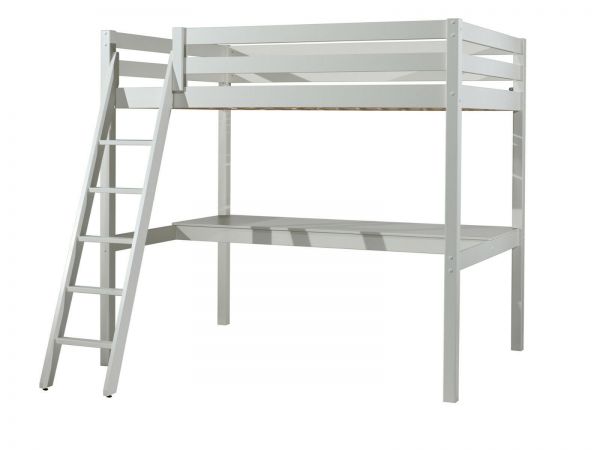 Vipack Hochbett Pino 140x200 und Schreibtischplatte-Kinder-/Jugendbett Spielbett