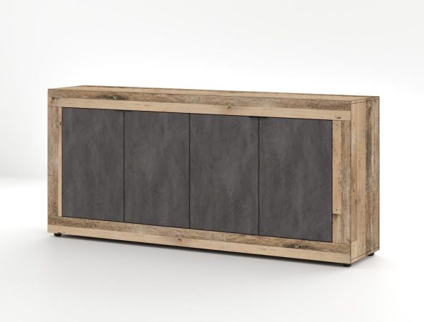 Sideboard Kommode 4T Highboard Anrichte Wohnmöbel Schrank - Old Style/Matera