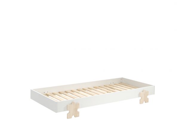 Vipack Einzelbett Stapelbett MODULO Liegefläche 90 x 200 Weiß