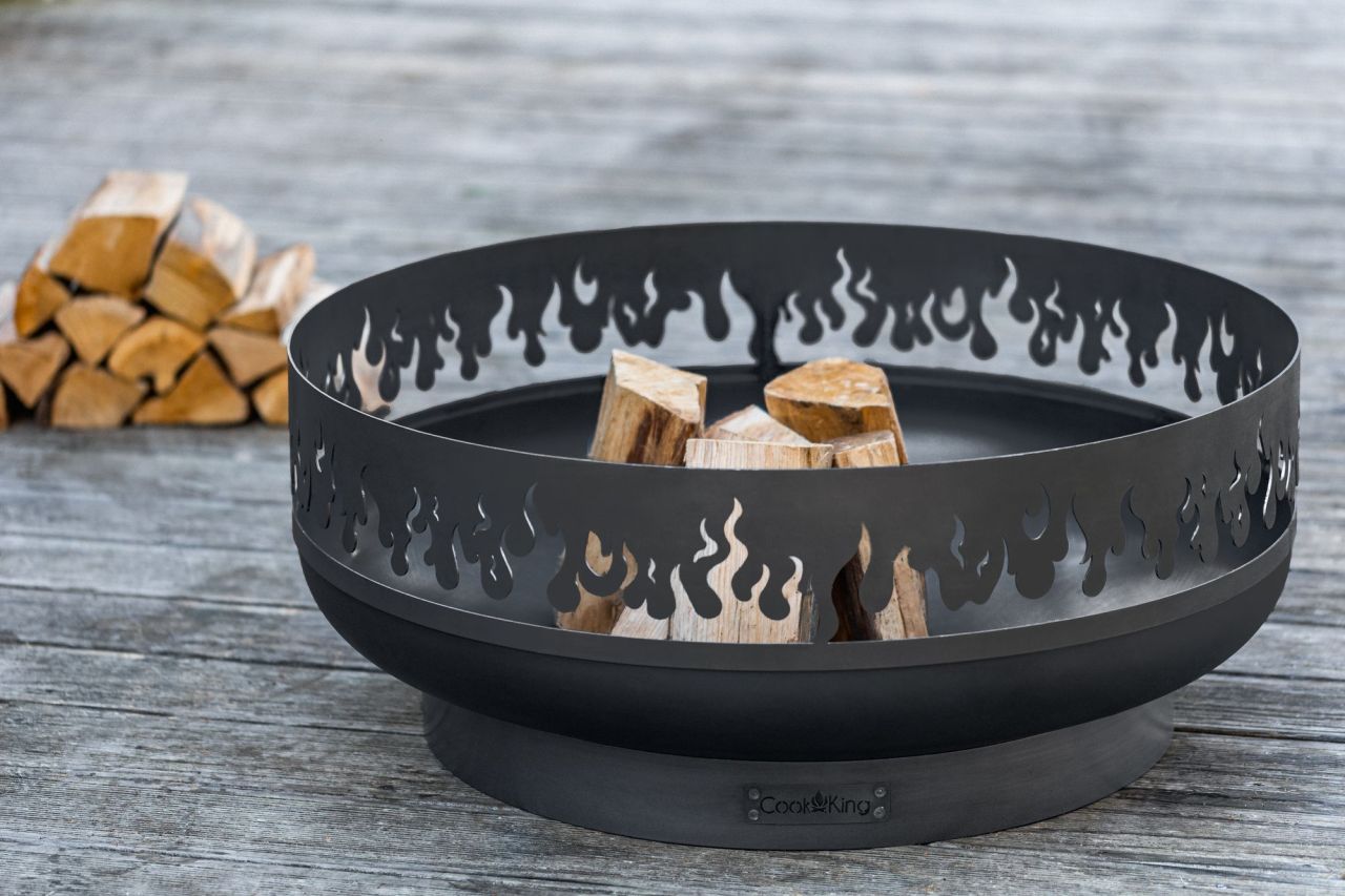 Feuerschale ⌀80 Grill BBQ Feuerkorb Feuerstelle Lagerfeuer Garten Feuerwanne ...