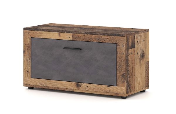 Schuhschrank Schuhkommode Flurkommode Dielenmöbel Old Style Dunkel Matera