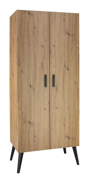 Kleiderschrank Wäscheschrank Kinderschrank mit 2 Türen Schardt Morris Oak