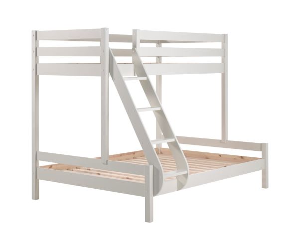 Etagenbett Familienbett 90x200 140x200 Hochbett Stockbett Elternbett Holz Weiß