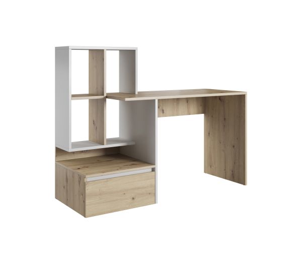 Schreibtisch Computertisch Bürotisch Gamingtisch Homeoffice Artisan Eiche / Weiß