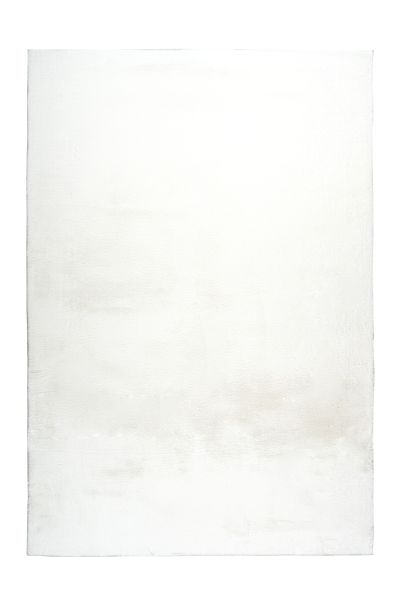 Teppich Höhe 21 mm weicher Kurzflorteppich rechteckig Weiß Wohnzimmer 4 Größen