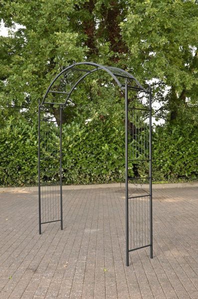 verstellbarer Rosenbogen -Rankhilfe Rankgitter Rosensäule Metall Spalier