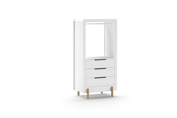 Regalschrank Wäscheregal Standregal Babyregal Kinderregal Babyzimmermöbel Weiß