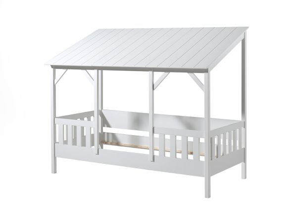 Vipack: Hausbett 90 x 200 - Spielbett Kinderbett Jugendbett - Weiß