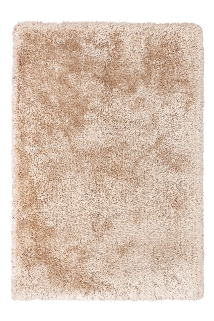Teppich Wohnzimmer Hochflor weich modern Langflor Uni Schlafzimmer Läufer Creme