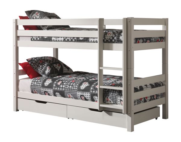 Etagenbett 90x200 Bettschublade Kinderbett Hochbett Spielbett Massivholz geteilt