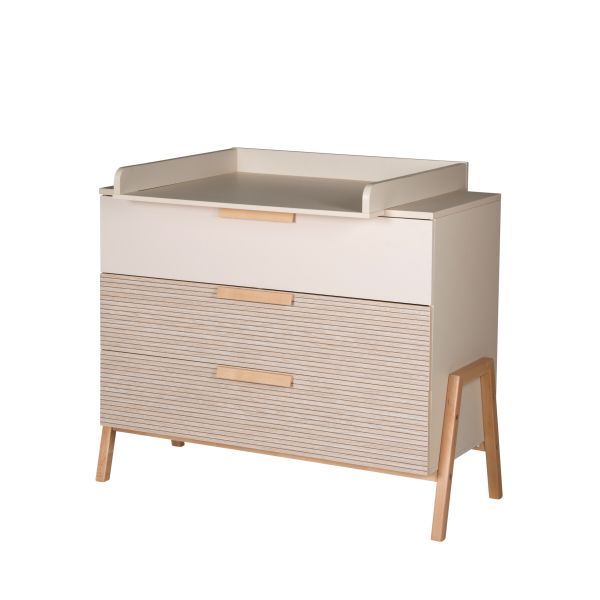 Wickelkommode mit 3 Schubladen Wickeltisch Wickelaufsatz Kommode Schardt Happy