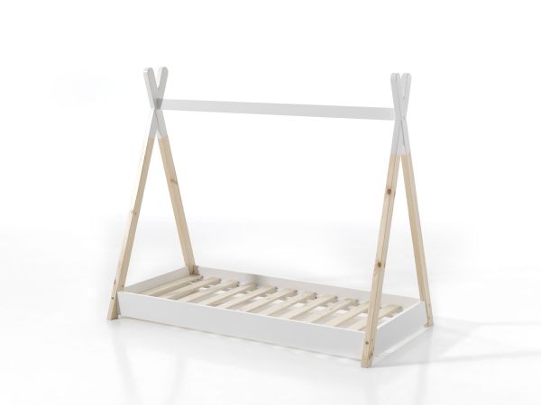 Vipack: Zelt-Bett 70 x 140 "TIPI" - Kinderbett Spielbett Hausbett Kiefer massiv