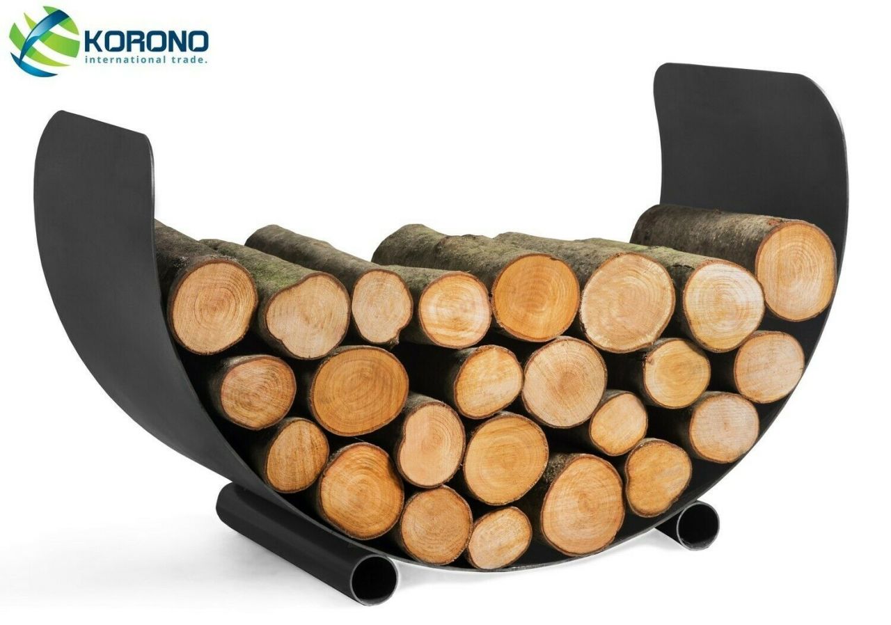 Brennholzregal aus Stahl für Feuerkorb Grillfeuer Feuerstelle -Holzregal- 70 cm