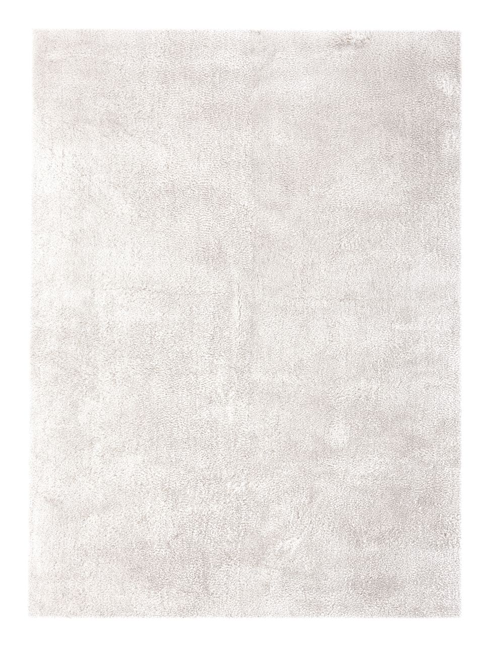 Teppich Wohnzimmer Hochflor weich Weiß modern Langflor Uni Schlafzimmer Läufer