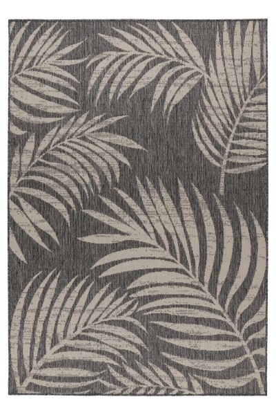 Teppich Höhe 5 mm Kurzflorteppich rechteckig Silber Indoor Outdoor 4 Größen