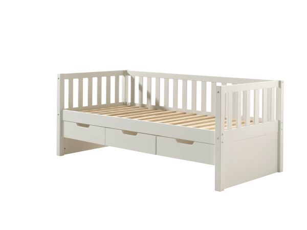 Kojenbett mit 3 Schubladen Lattenrost 90x200 Kinderbett Gitterbett Holz