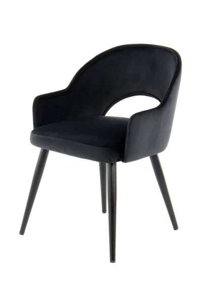 2er Stuhl Set Samt Stühle Esszimmer Küche Polster Wohnzimmer Sessel retro modern