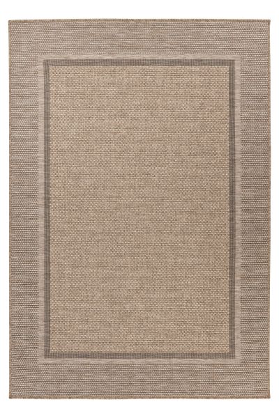 Teppich Höhe 9 mm Kurzflorteppich rechteckig Natur Indoor Outdoor 4 Größen
