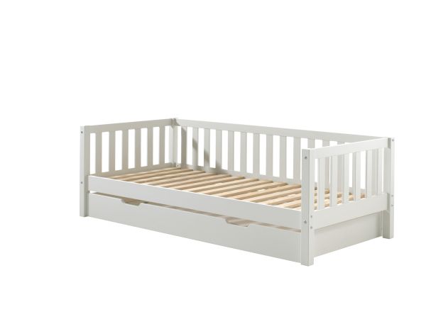 Kojenbett mit Bettschublade Lattenrost 90x200 Kinderbett Gitterbett