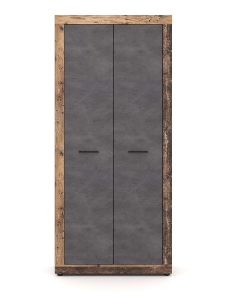 Kleiderschrank Flurschrank Dielenschrank Dielenmöbel Old Style Dunkel Matera