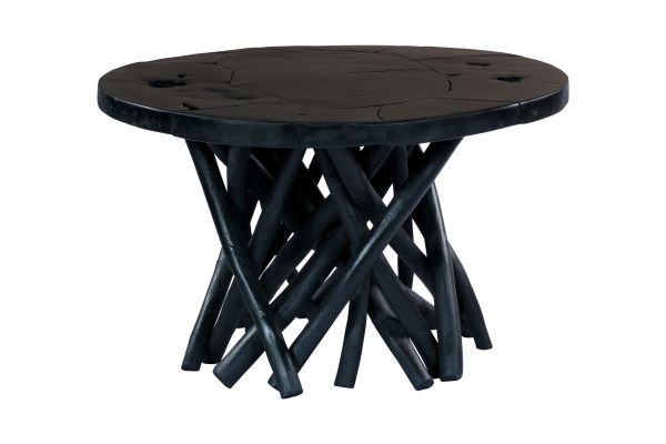 Beistelltisch Teakholz Couchtisch Nachttisch Holz Massivholz Wurzelholz Äste
